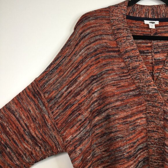 Pure Jill J.Jill Space Dyed V Neck Short Sleeve Sweater Size MP - Picture 3 of 12